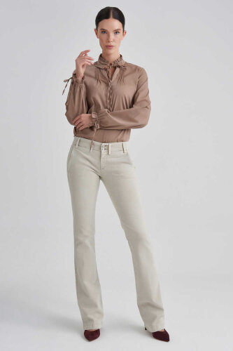 7 For All Mankind İspanyol Paça Kadın Jean - 4