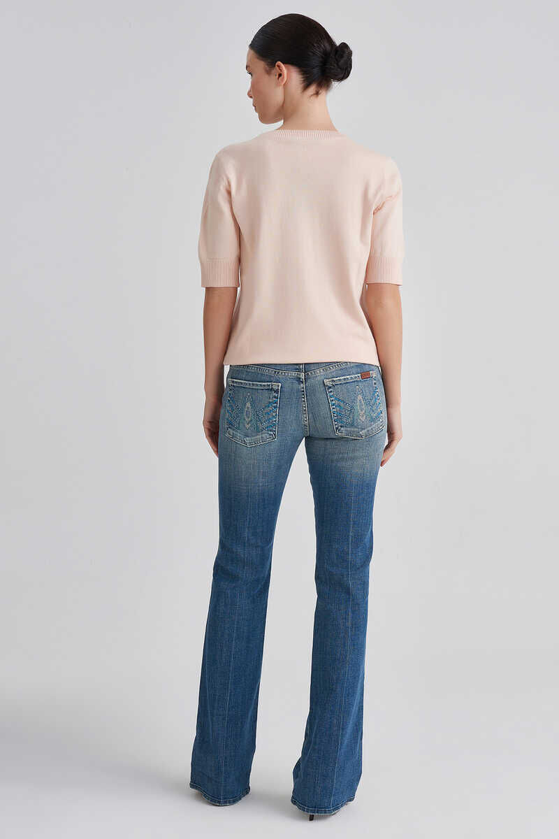 7 For All Mankind Kadın İspanyol Paça Jeans - 4
