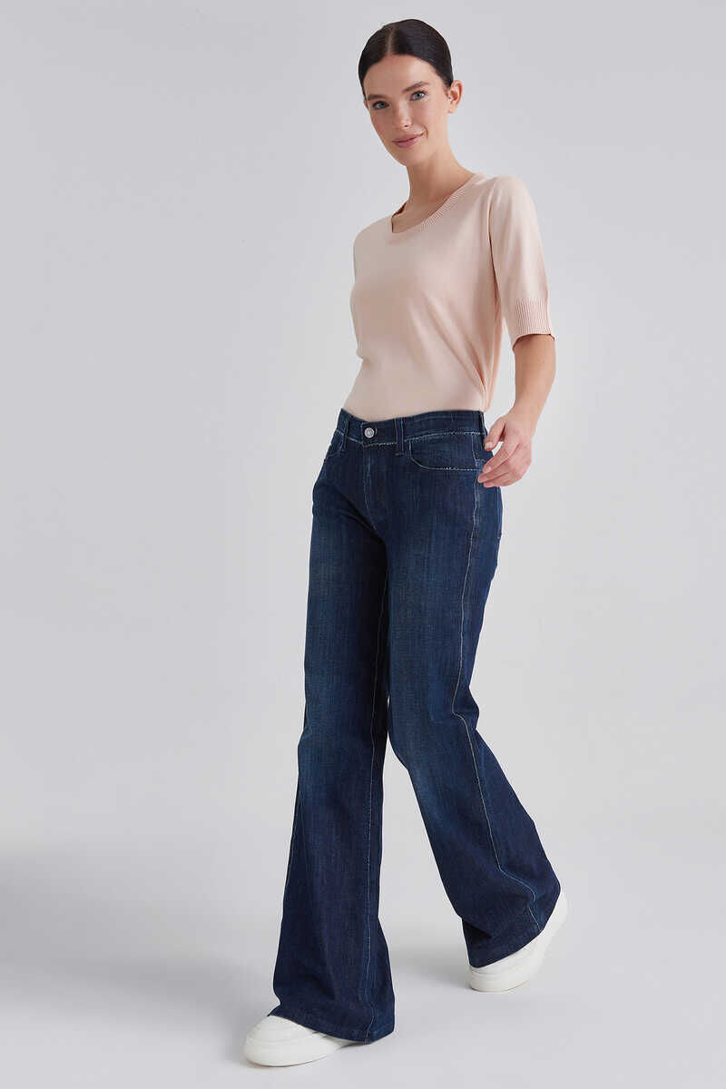7 For All Mankind Kadın İspanyol Paça Jeans - 3