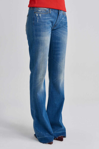 7 For All Mankind Kadın İspanyol Paça Jeans - 2