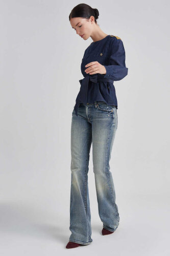 7 For All Mankind Kadın İspanyol Paça Jeans - 7