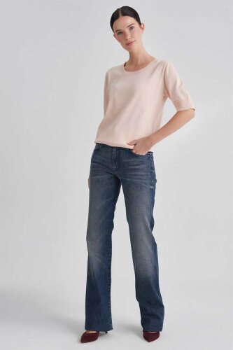 7 For All Mankind Kadın İspanyol Paça Jeans - 5
