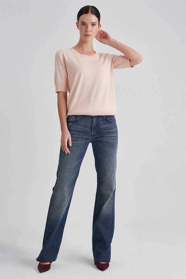 7 For All Mankind Kadın İspanyol Paça Jeans - 6