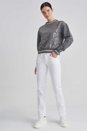 7 For All Mankind Kadın Normal Paça Jeans - 2