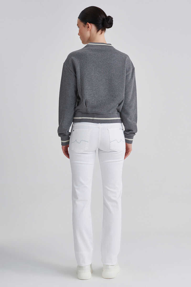 7 For All Mankind Kadın Normal Paça Jeans - 4