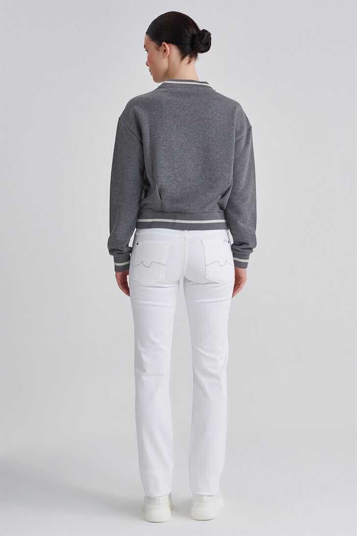 7 For All Mankind Kadın Normal Paça Jeans - 8