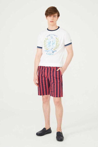 Armata Di Mare Erkek Çizgili Bermuda Şort - Armata Di Mare