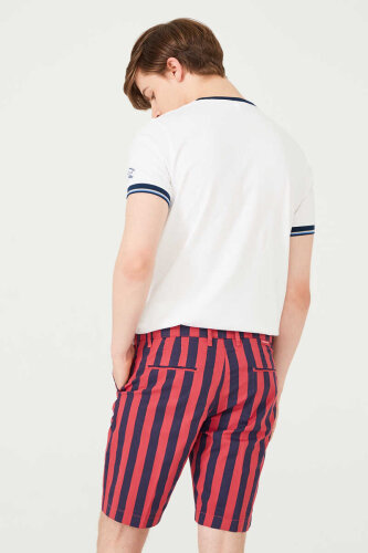 Armata Di Mare Erkek Çizgili Bermuda Şort - 2