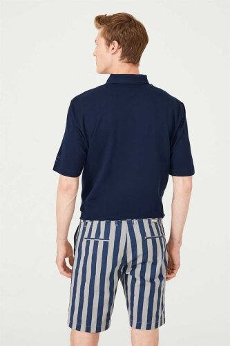 Armata Di Mare Erkek Çizgili Bermuda Şort - 7
