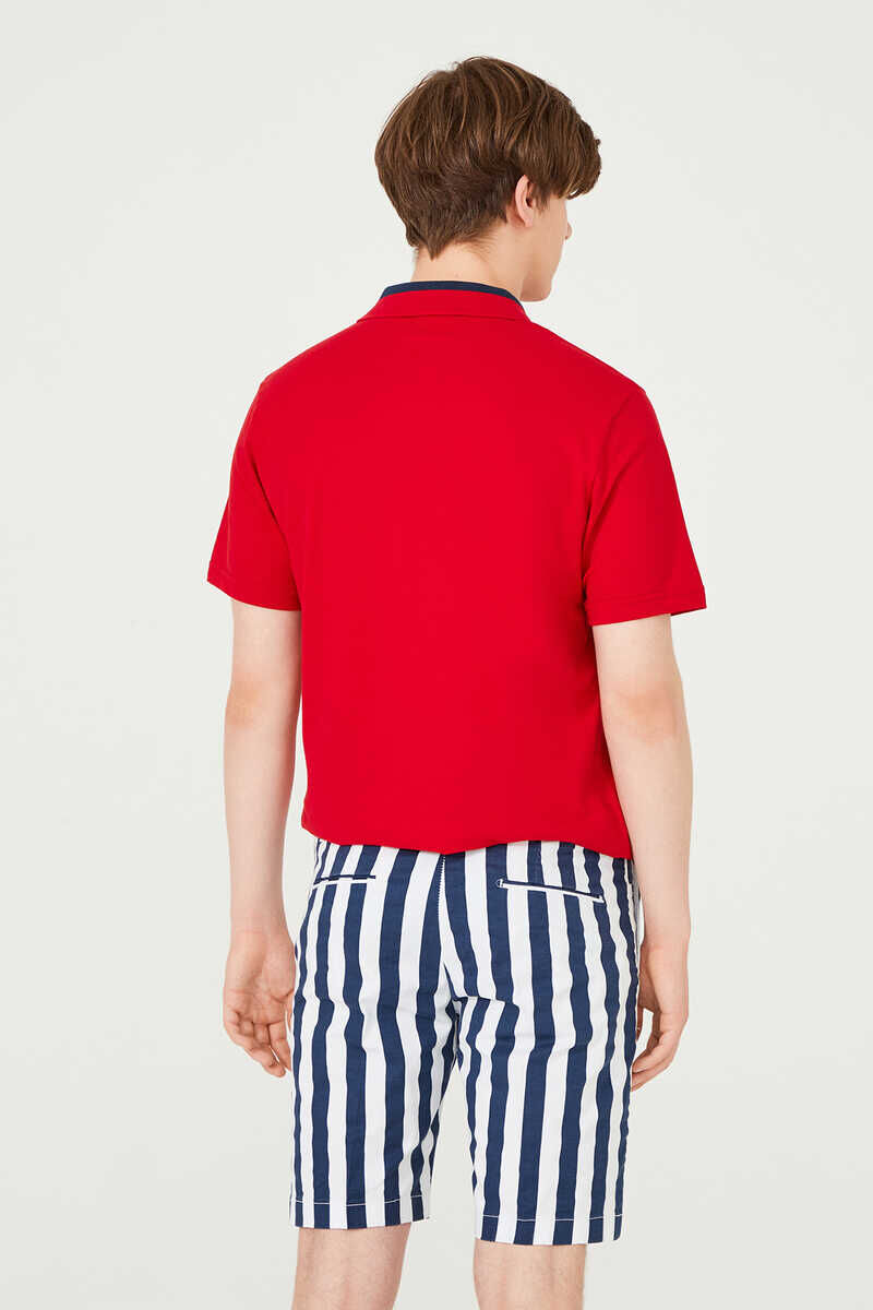 Armata Di Mare Erkek Çizgili Bermuda Şort - 3