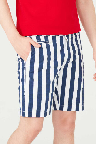 Armata Di Mare Erkek Çizgili Bermuda Şort - 7