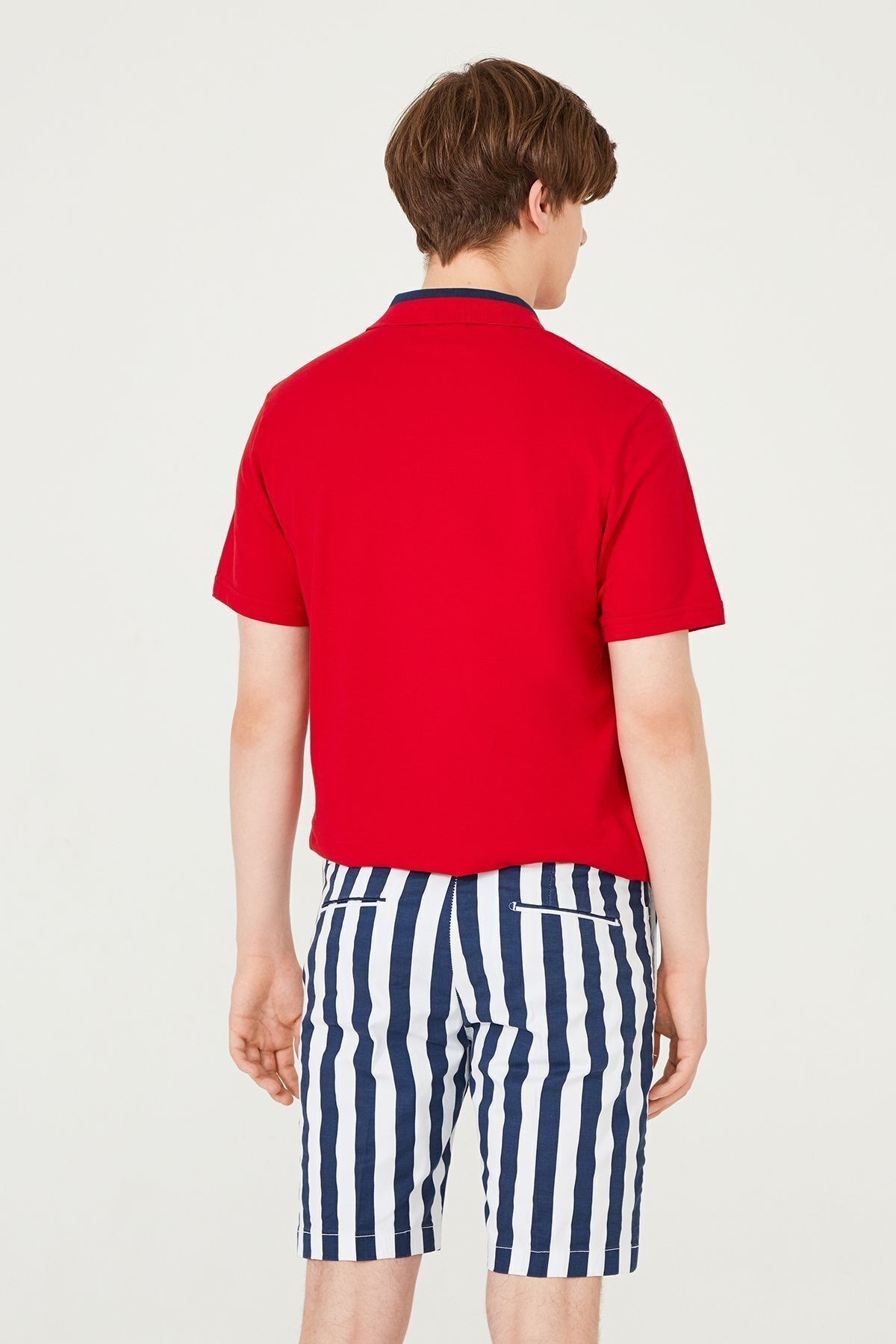 Armata Di Mare Erkek Çizgili Bermuda Şort - 16