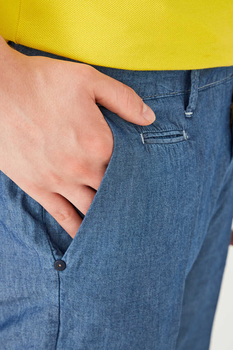 Armati Di Mare Denim Erkek Bermuda Şort - 3