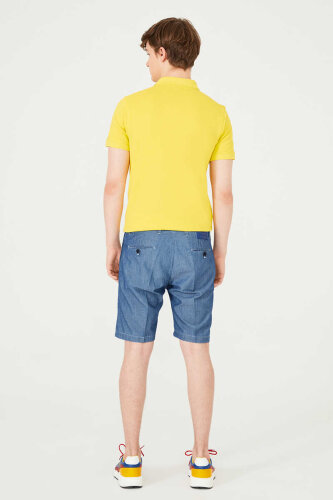 Armati Di Mare Denim Erkek Bermuda Şort - 4