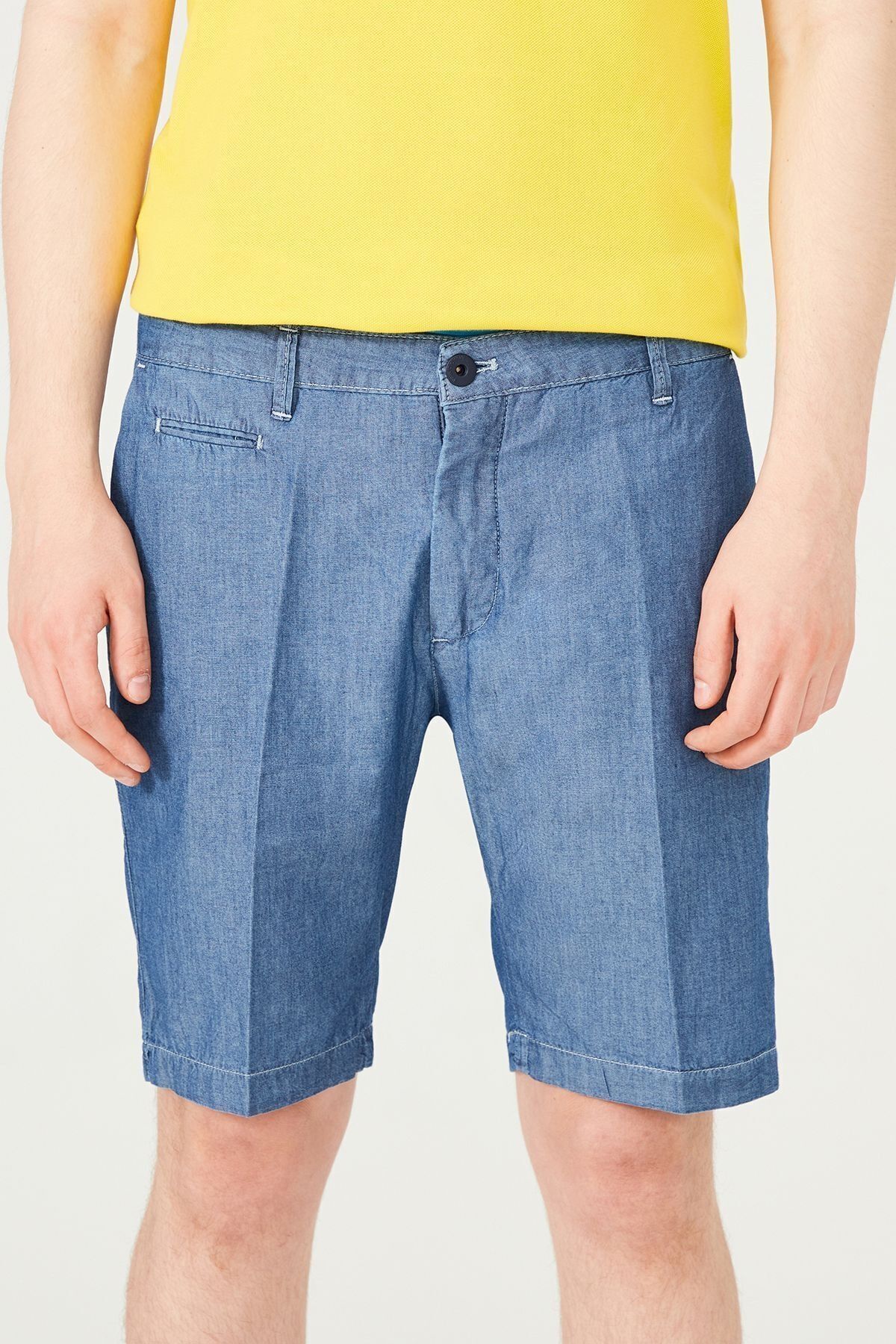 Armati Di Mare Denim Erkek Bermuda Şort - 14