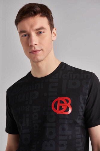 Baldinini Bisiklet Yaka Logolu Erkek T-Shirt - 2