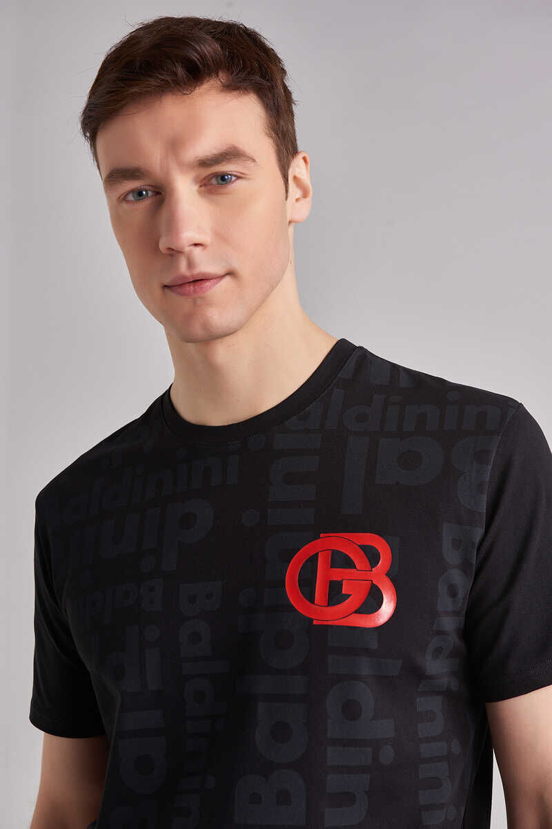 Baldinini Bisiklet Yaka Logolu Erkek T-Shirt - 2