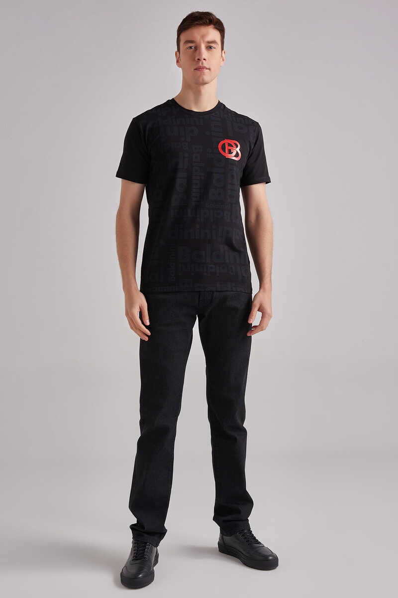 Baldinini Bisiklet Yaka Logolu Erkek T-Shirt - 3