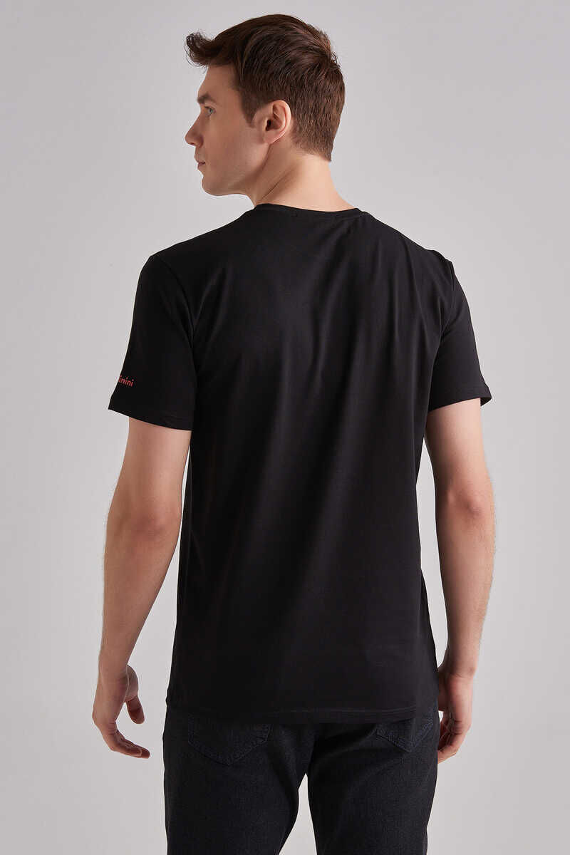 Baldinini Bisiklet Yaka Logolu Erkek T-Shirt - 4