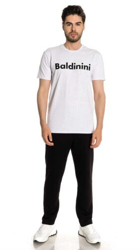 Baldinini Erkek Logolu Bisiklet Yaka T-Shirt - 2