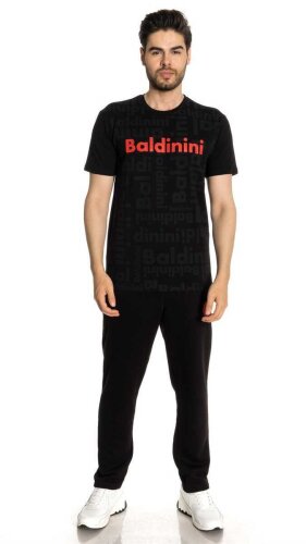 Baldinini Erkek Logolu Bisiklet Yaka T-Shirt - Baldinini