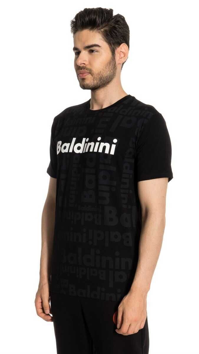 Baldinini Erkek Logolu Bisiklet Yaka T-Shirt - 1
