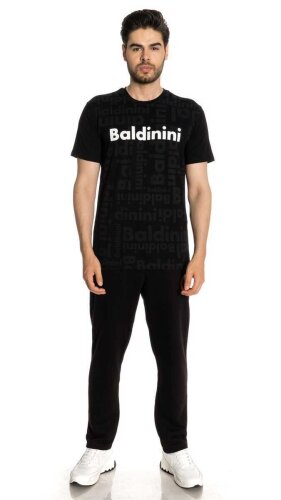 Baldinini Erkek Logolu Bisiklet Yaka T-Shirt - 2