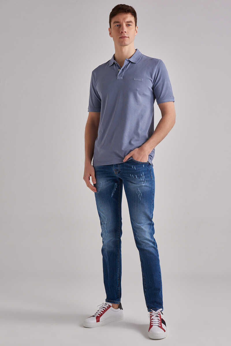 Baldinini Erkek Normal Bel Dar Paça Jeans - 1