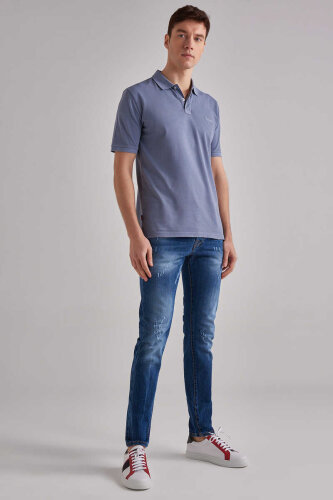 Baldinini Erkek Normal Bel Dar Paça Jeans - 2