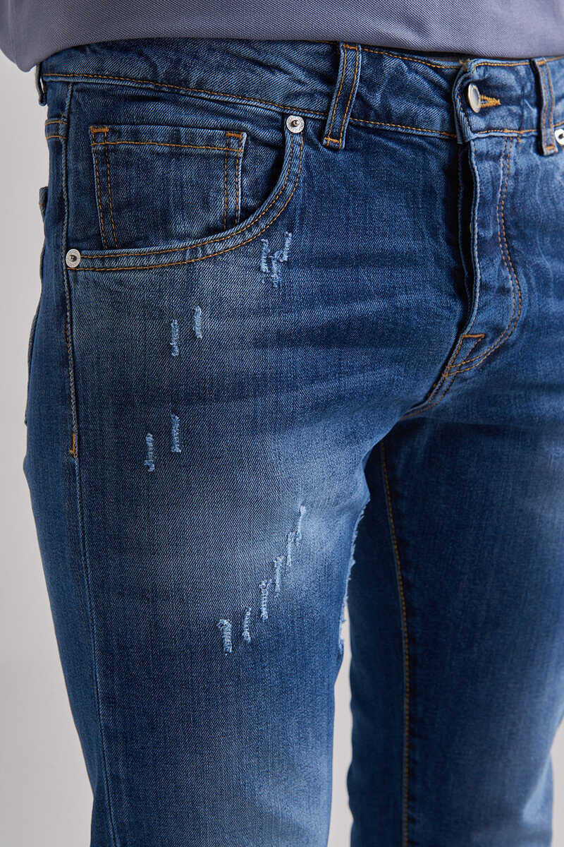 Baldinini Erkek Normal Bel Dar Paça Jeans - 3
