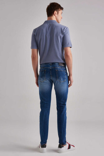 Baldinini Erkek Normal Bel Dar Paça Jeans - 4