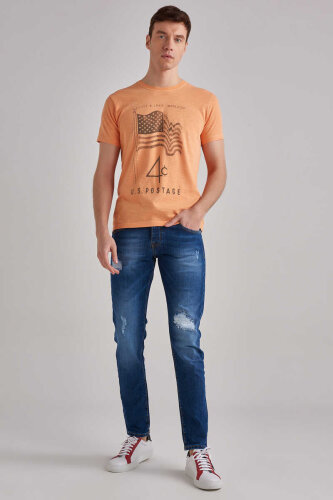 Baldinini Erkek Normal Bel Dar Paça Jeans - Baldinini