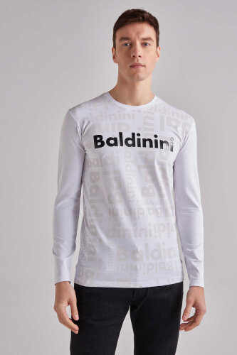 Baldinini Erkek Uzun Kollu Bisiklet Yaka T-Shirt - Baldinini