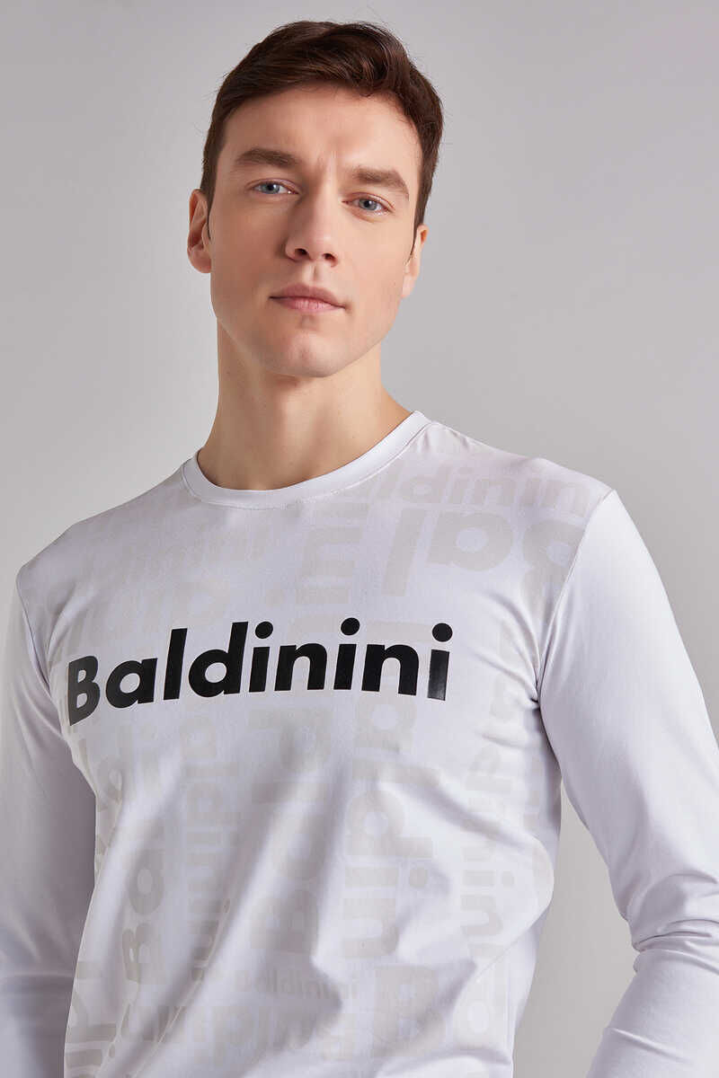 Baldinini Erkek Uzun Kollu Bisiklet Yaka T-Shirt - 2