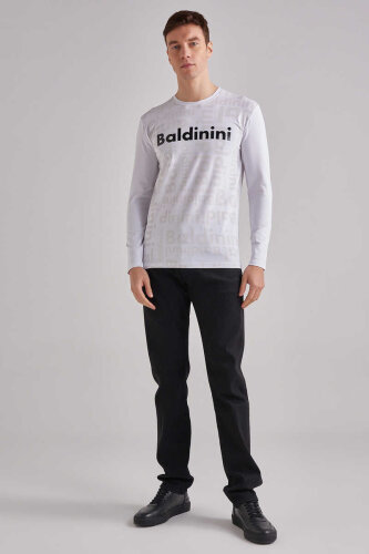 Baldinini Erkek Uzun Kollu Bisiklet Yaka T-Shirt - 3