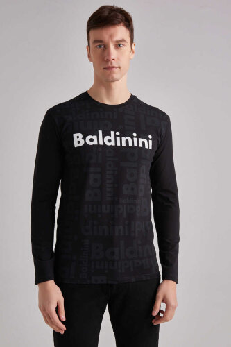 Baldinini Erkek Uzun Kollu Bisiklet Yaka T-Shirt - 1