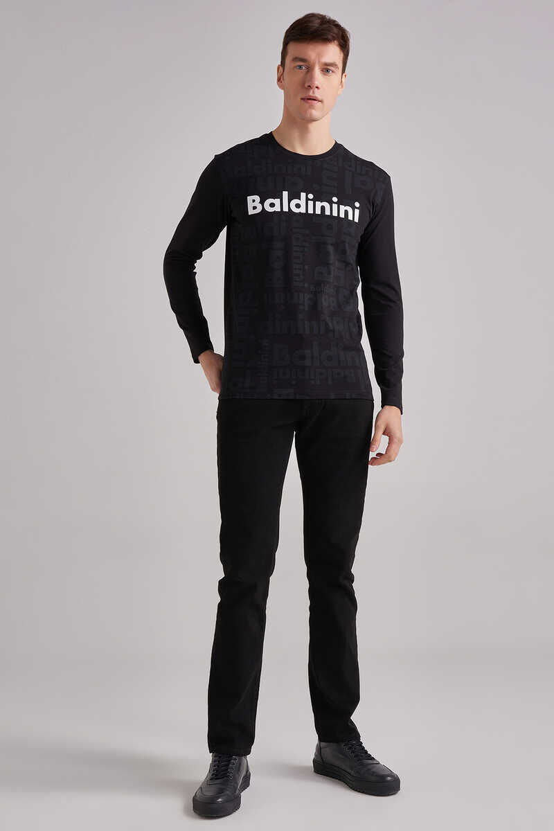 Baldinini Erkek Uzun Kollu Bisiklet Yaka T-Shirt - 2