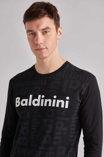 Baldinini Erkek Uzun Kollu Bisiklet Yaka T-Shirt - 3