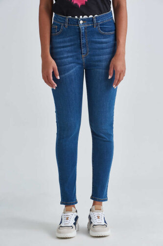 Baldinini Kadın Yüksel Bel Mom Jeans - 2