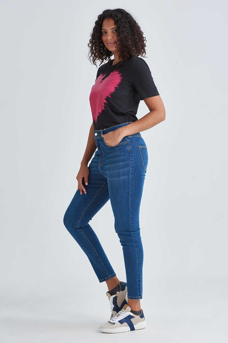 Baldinini Kadın Yüksel Bel Mom Jeans - 3