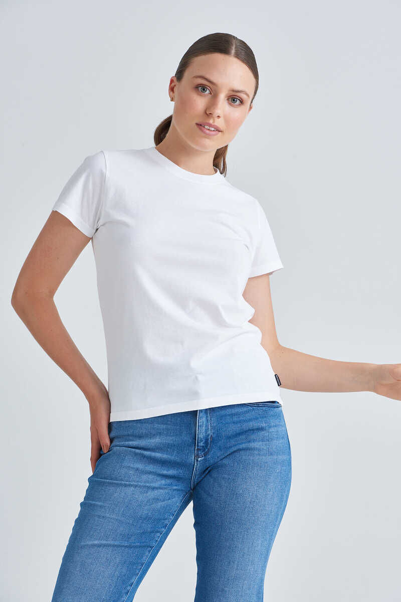 Balenciaga Kadın Bisiklet Yaka T-Shirt - 6