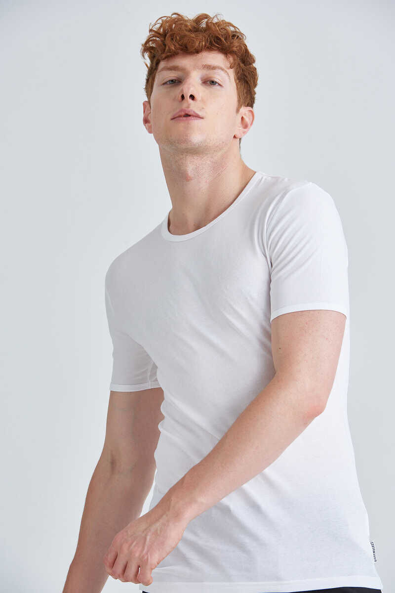 Bikkemberg Erkek Bisklet Yaka Fanila - 3