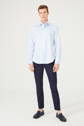 Billionaire Slim Fit Erkek Uzun Kollu Gömlek - 8