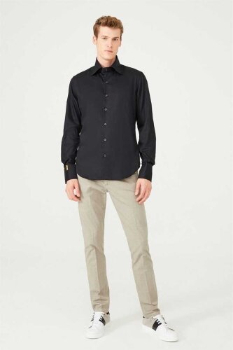 Billionaire Slim Fit Erkek Uzun Kollu Gömlek - 3