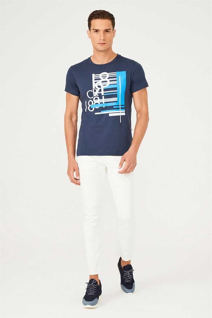 Bisiklet Yaka Erkek T-Shirt - 5