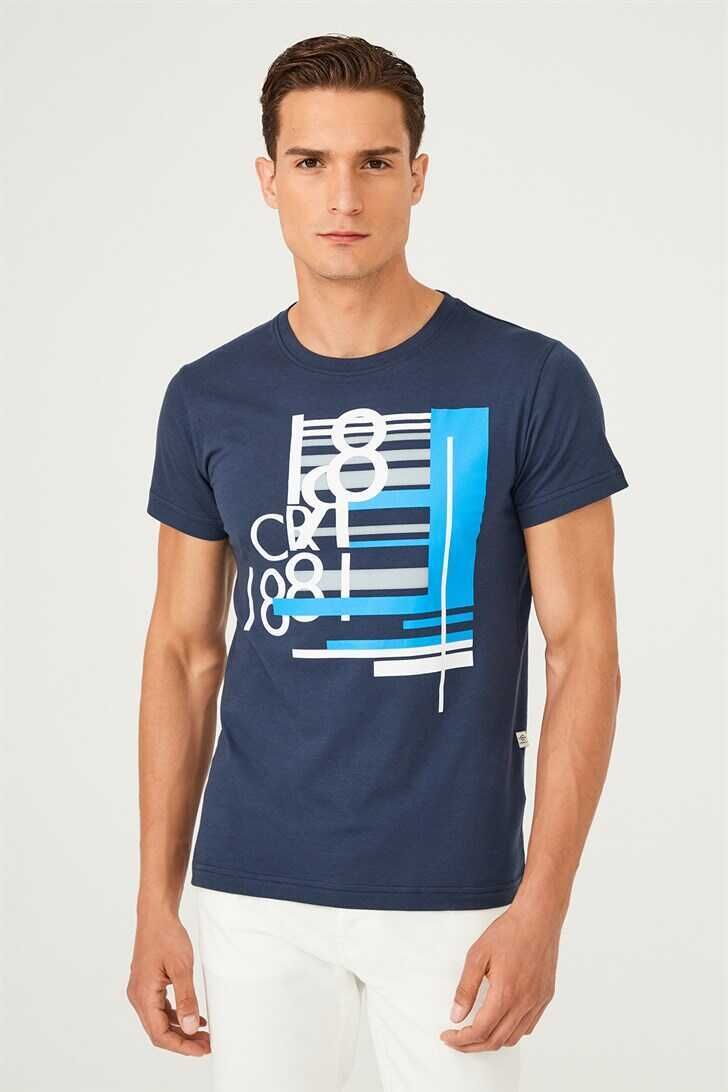 Bisiklet Yaka Erkek T-Shirt - 8