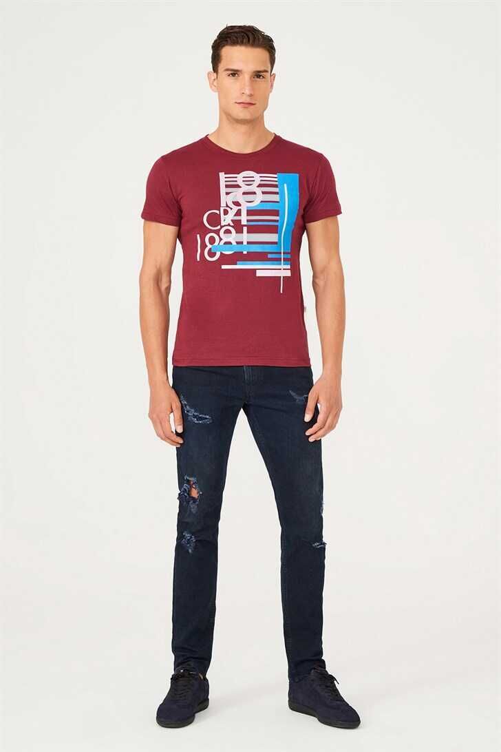 Bisiklet Yaka Erkek T-Shirt - 5