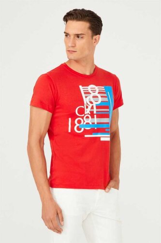 Bisiklet Yaka Erkek T-Shirt - 3