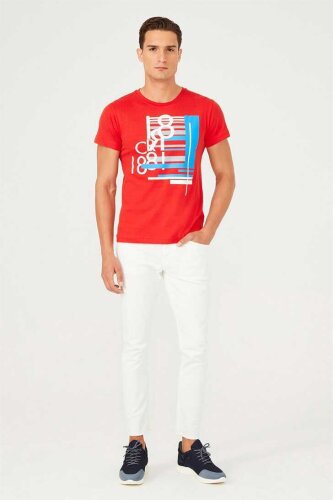 Bisiklet Yaka Erkek T-Shirt - 5