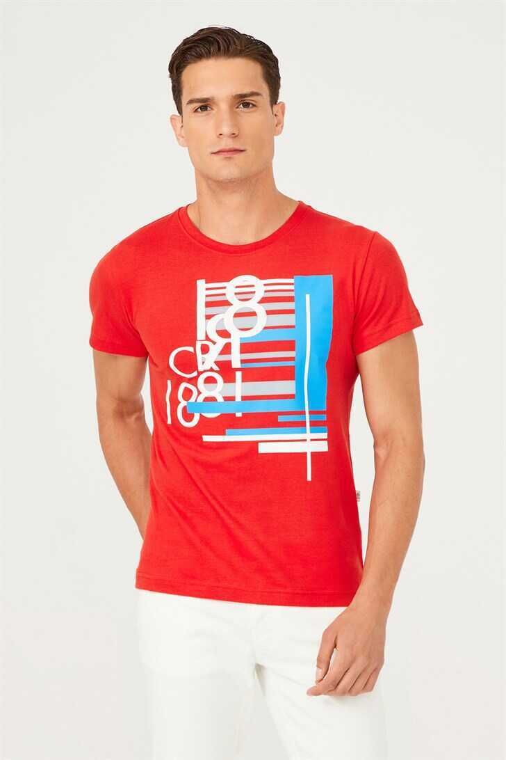 Bisiklet Yaka Erkek T-Shirt - 8